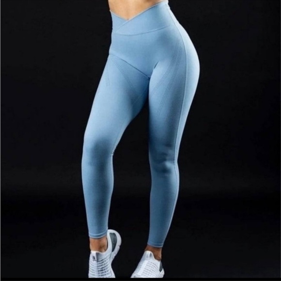 Alphalete Pants - ALPHALETE Surface Path Atheleisure Defining Waist Workout Running Leggings